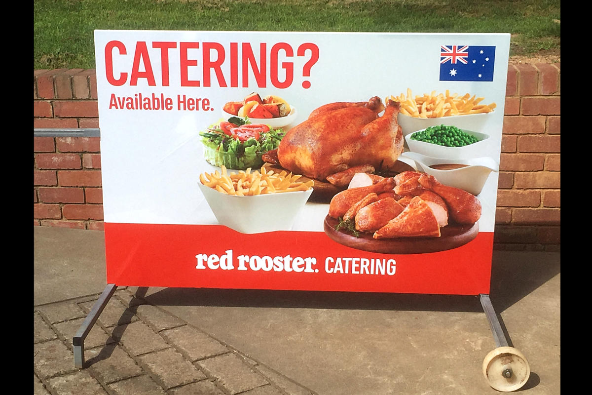 Catering Wheeled A Board Sign by Signspec Signs