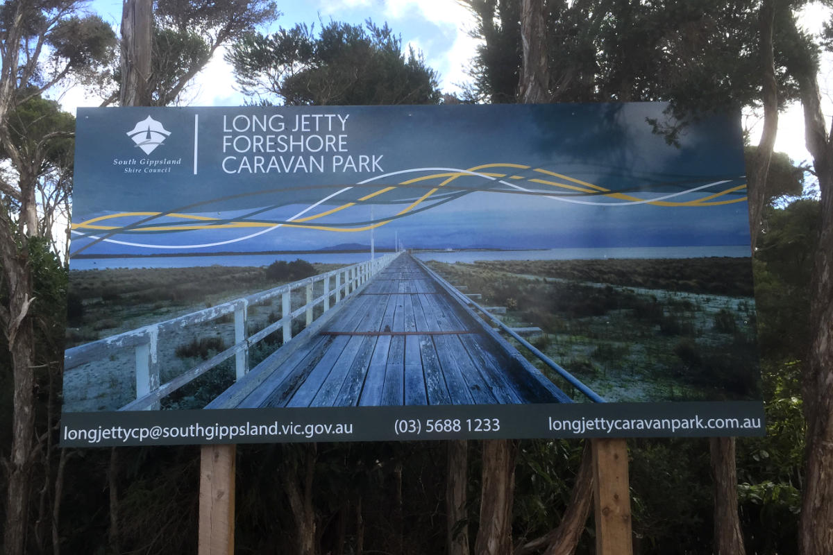 Caravan Park digitally printed sign 1