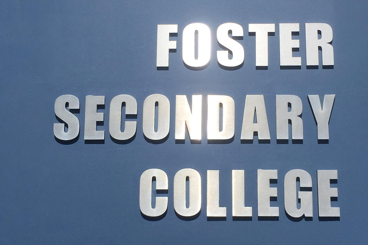 Foster school dimensional sign