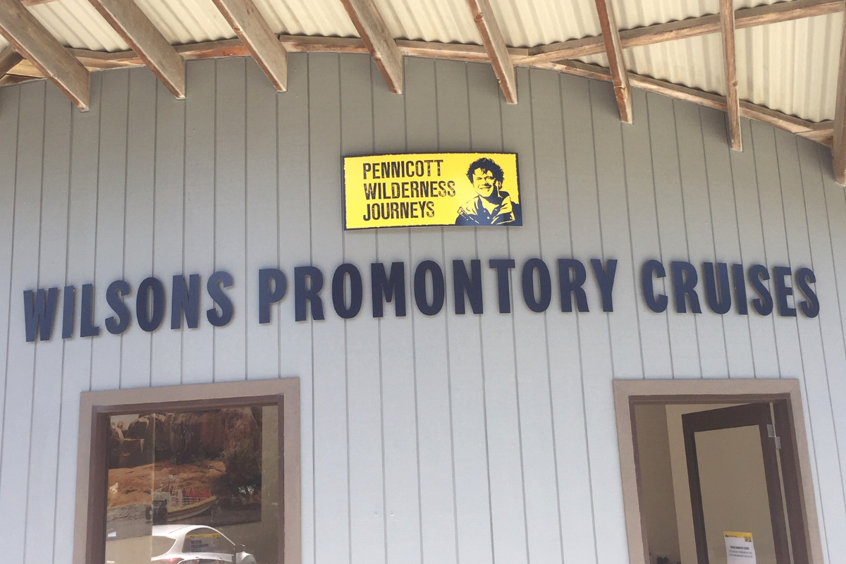 Wilsons Promontory Cruises dimensional office signage by Signspec Signs