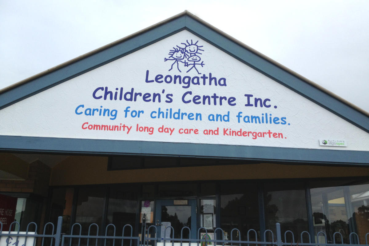 Leongatha Children's Centre traditional sign