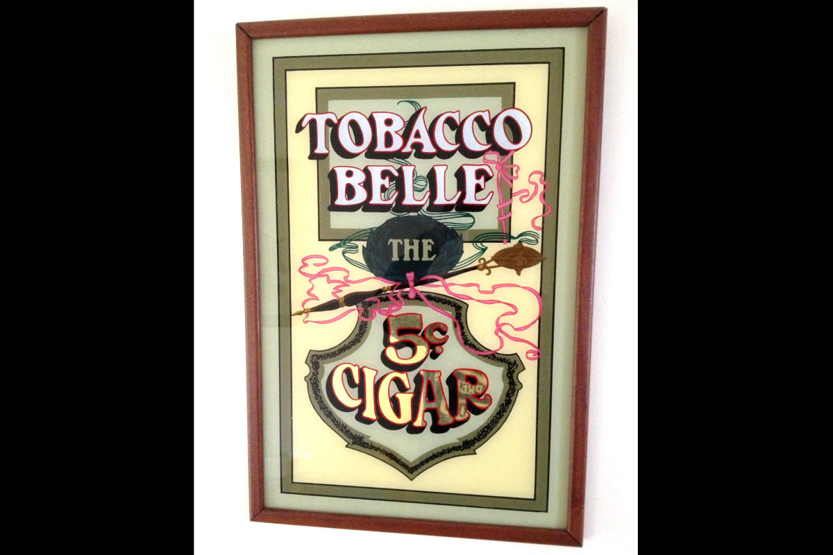 Tobacco Belle cigar sign