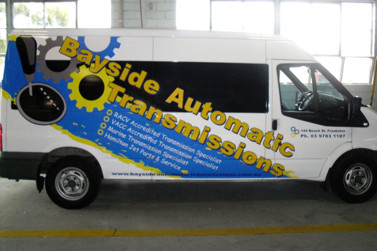 Vehicle wrap for auto-technician van